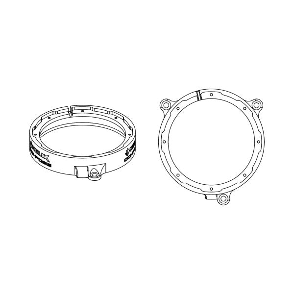 HELIX CFMK165 MB.4 | FlexMount165 Adaptor Ring Kit | 6.5" Midbass Adapter