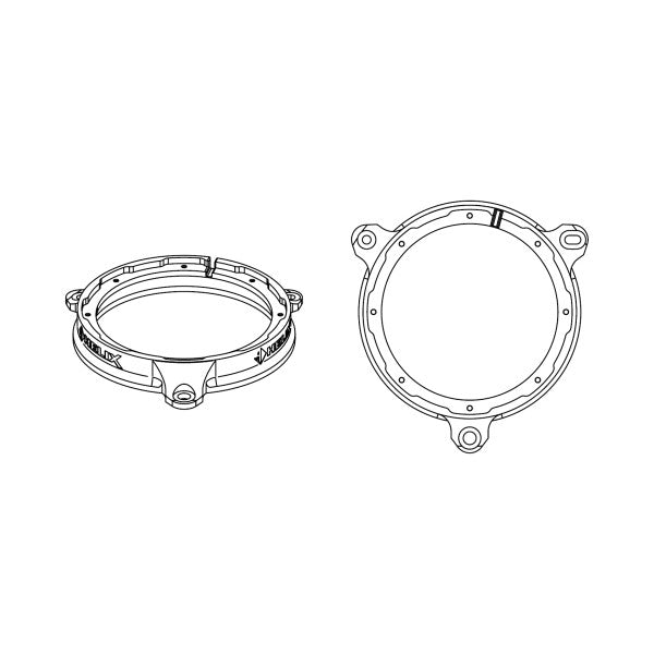 HELIX CFMK165 TOY.1 | FlexMount165 Adaptor Ring Kit | 6.5" Midbass Adapter