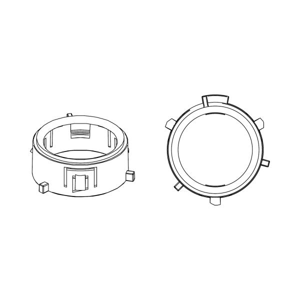 HELIX CFMK20 MB.1 | FlexMount20 Adaptor Ring Kit | Mercedes Tweeter Adapter