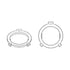 HELIX CFMK20 VW.2 | FlexMount20 Adaptor Ring Kit | VW/Skoda/Seat Tweeter Adapter