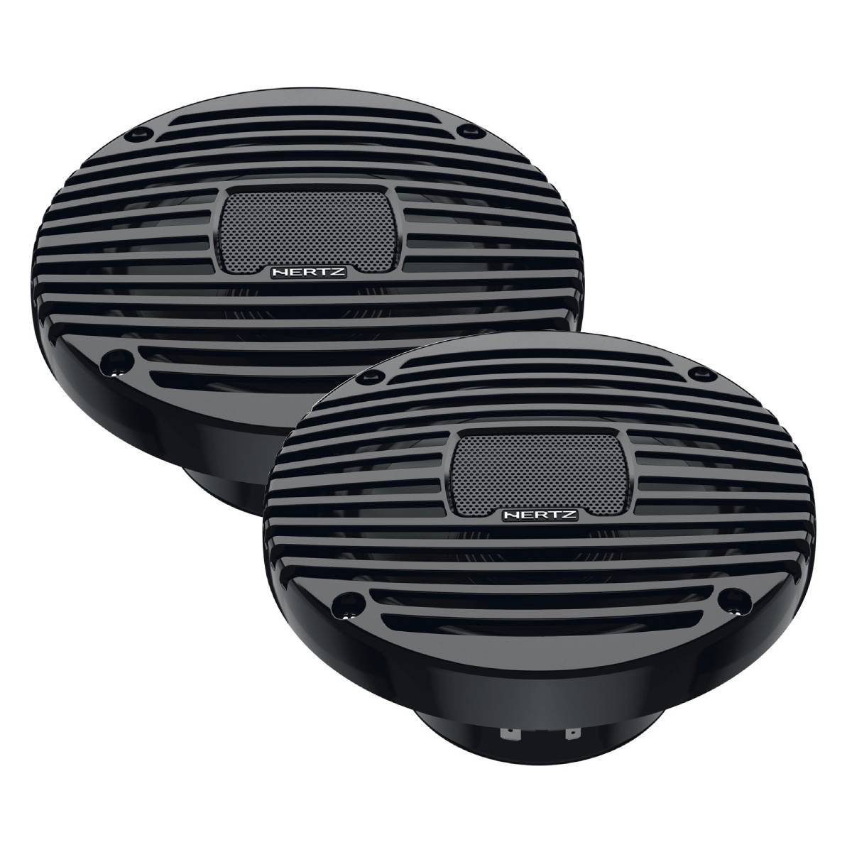 Hertz HEX65MTC Marine 6.5" 100W 2-Way Coaxial Total-Charcoal Speaker - Pair (HEX 6.5 M - TC)