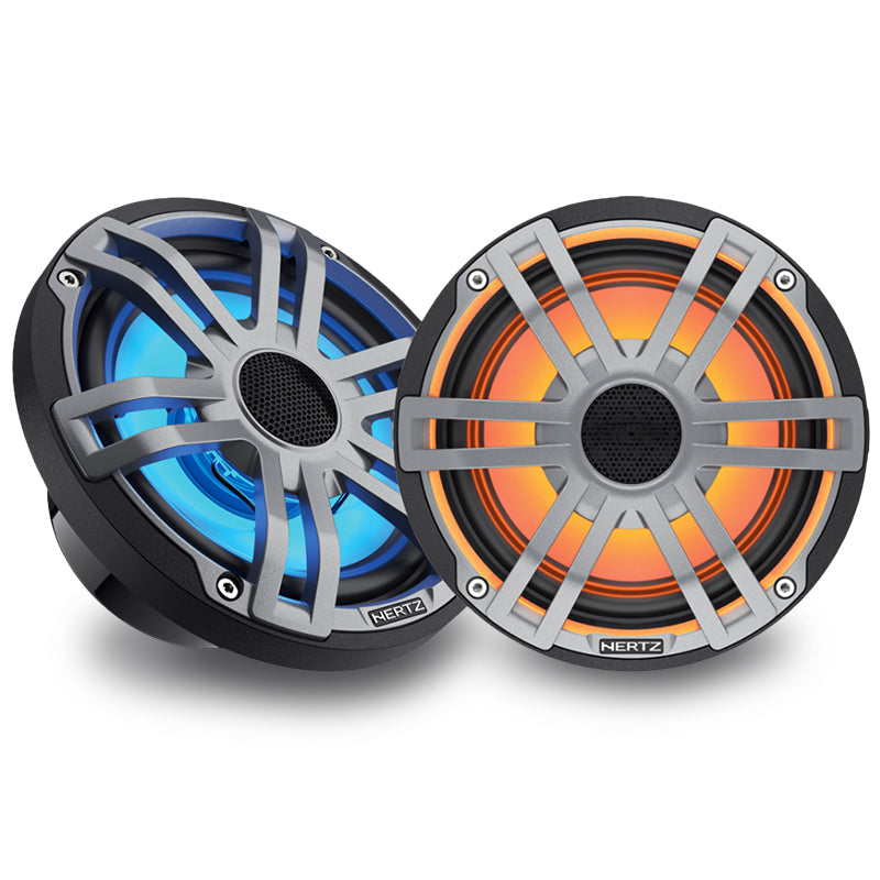 Hertz HEX65SLD 6.5” 4 Ohm Marine Speakers With Sports Grille & RGB