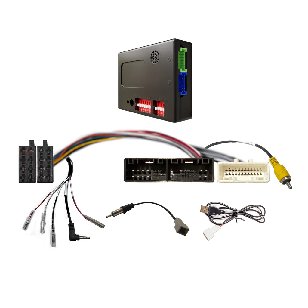 CAC HHY25K Wiring Harness - Plug-and-Play Integration Harness for Hyundai 2012-2017 Factory Navigation Models with SWC, Camera, USB, and Antenna