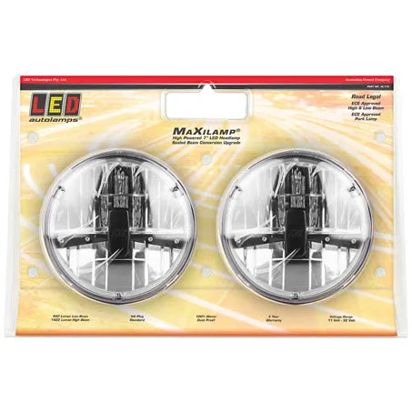 LED Autolamps HL175 7inch LED Headlight Pack Of 2
