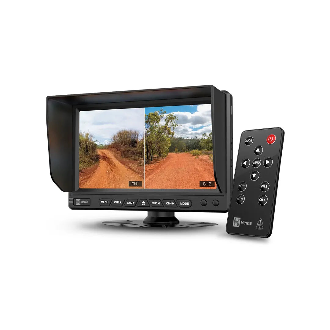 Hema HM-MNT 4-Channel AHD Quad Display Touchscreen Reversing Monitor