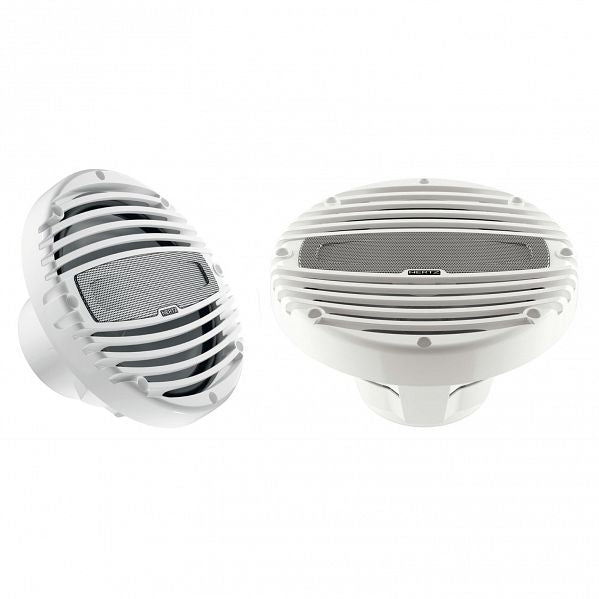 Hertz HMX 8 LD 8" 200W 2-Way White Marine Coaxial Speaker With RGB LED - Pair