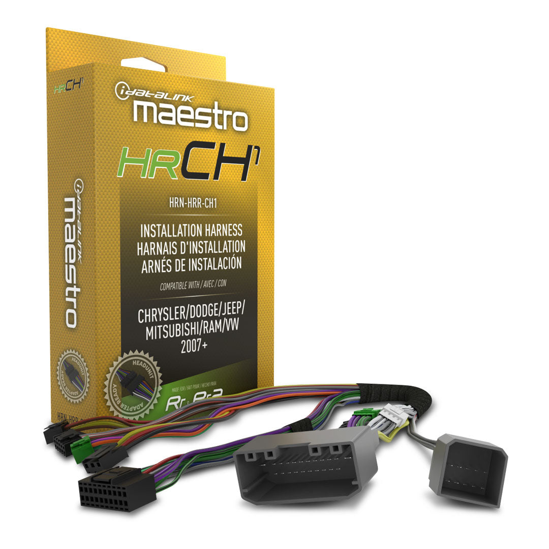 iDatalink Maestro HRN-HRR-CH1 Plug-N'-Play T-Harness For CH1 Chrysler/Dodge/Jeep Vehicles (HRCH1)