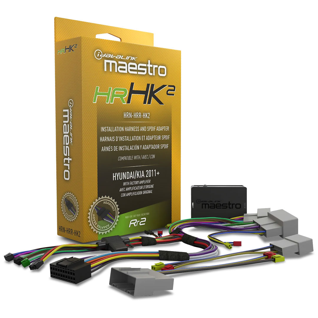 iDatalink Maestro HRN-HRR-HK2 | Plug-N'-Play T-Harness | For Select Hyundai & Kia Vehicles