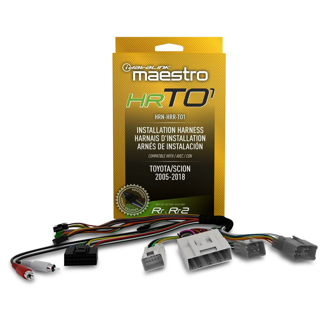 iDatalink Maestro HRN-HRR-TO1 Plug-N'-Play T-Harness Suit Toyota/Scion 2005 - 2018 (HRTO1)
