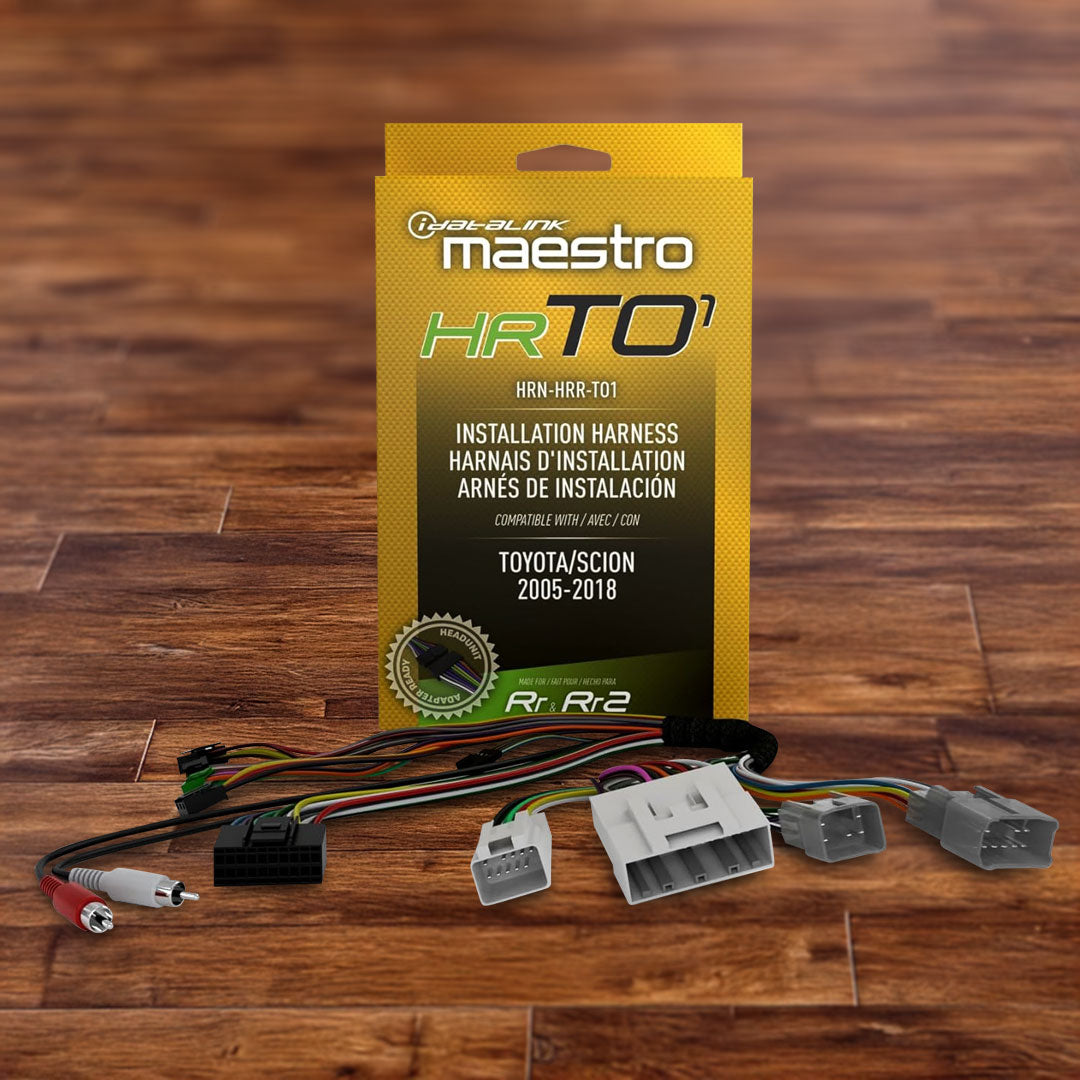 iDatalink Maestro HRN-HRR-TO1 Plug-N'-Play T-Harness Suit Toyota/Scion 2005 - 2018 (HRTO1)