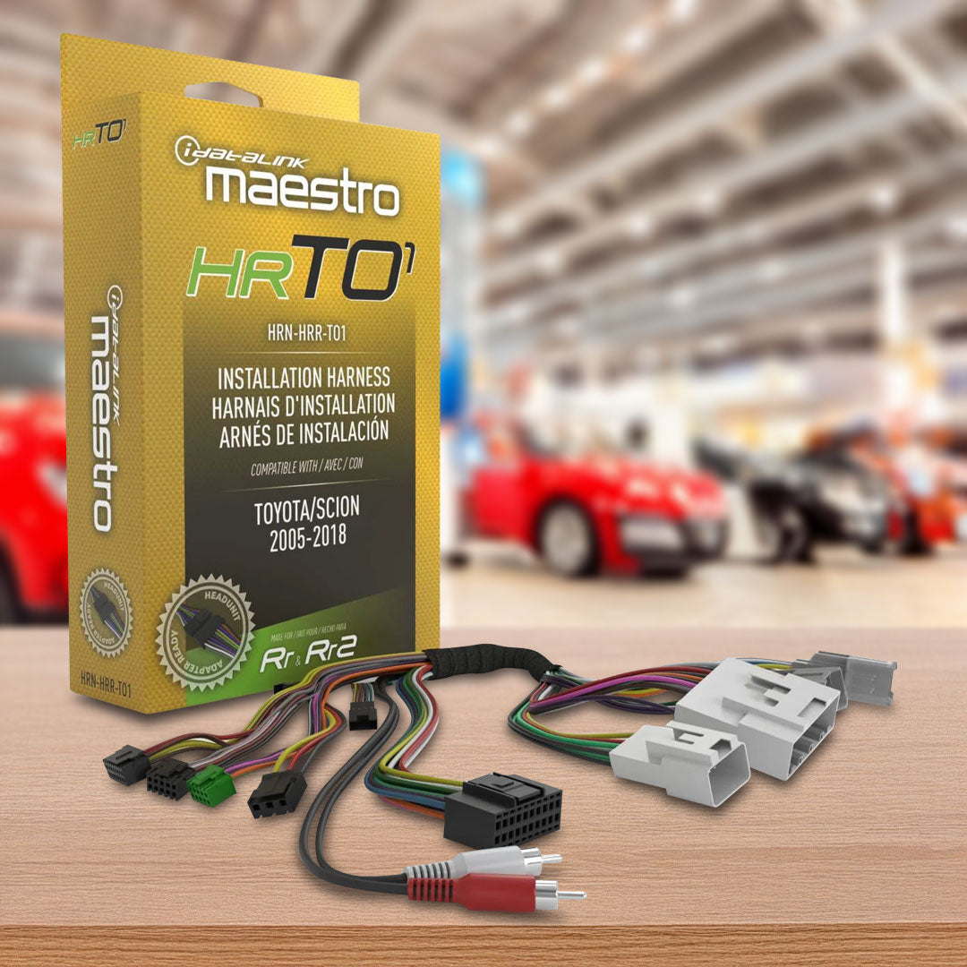 iDatalink Maestro HRN-HRR-TO1 Plug-N'-Play T-Harness Suit Toyota/Scion 2005 - 2018 (HRTO1)