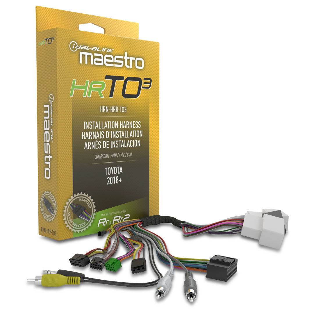 iDatalink Maestro HRN-HRR-TO3 Plug-N'-Play T-Harness For TO3 Toyota Vehicles With HU Connectors (HRTO3)