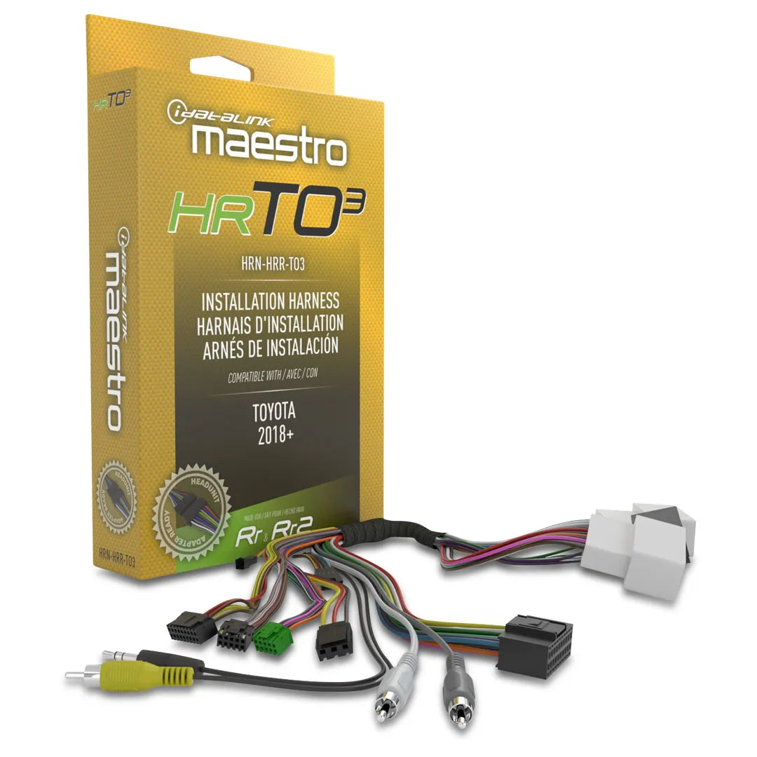 iDatalink Maestro HRN-HRR-TO3 Plug-N'-Play T-Harness For TO3 Toyota Vehicles With HU Connectors (HRTO3)