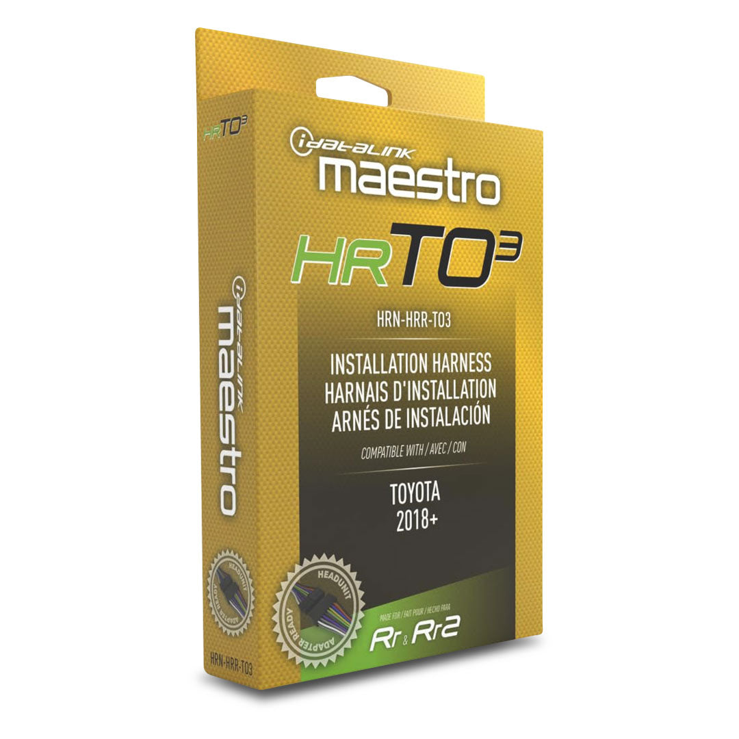 iDatalink Maestro HRN-HRR-TO3 Plug-N'-Play T-Harness For TO3 Toyota Vehicles With HU Connectors (HRTO3)