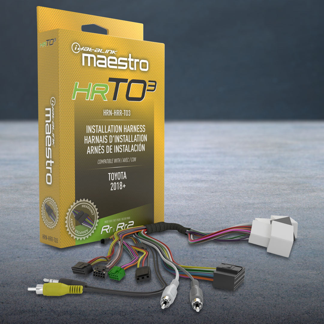iDatalink Maestro HRN-HRR-TO3 Plug-N'-Play T-Harness For TO3 Toyota Vehicles With HU Connectors (HRTO3)