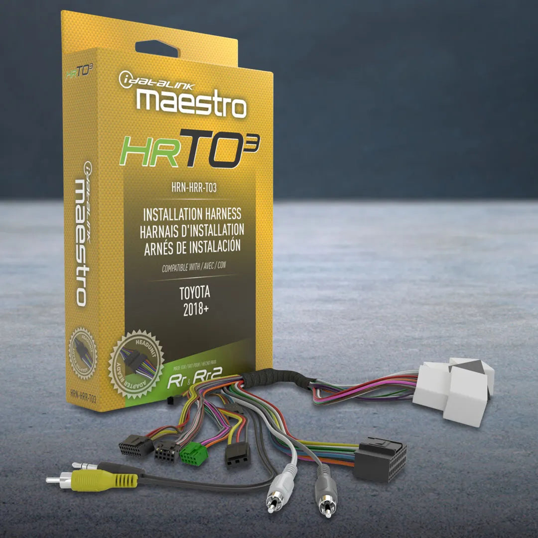 iDatalink Maestro HRN-HRR-TO3 Plug-N'-Play T-Harness For TO3 Toyota Vehicles With HU Connectors (HRTO3)