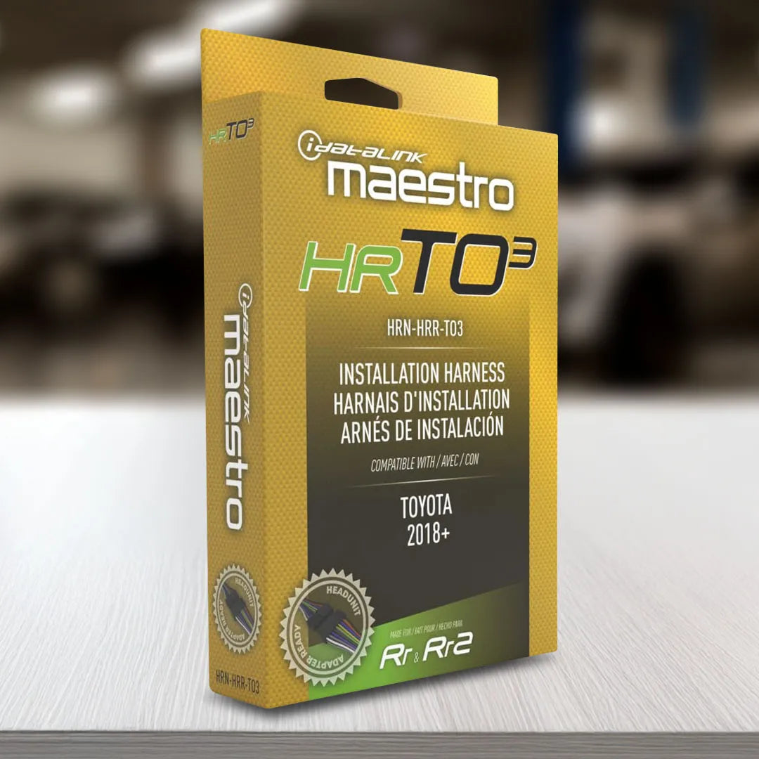 iDatalink Maestro HRN-HRR-TO3 Plug-N'-Play T-Harness For TO3 Toyota Vehicles With HU Connectors (HRTO3)