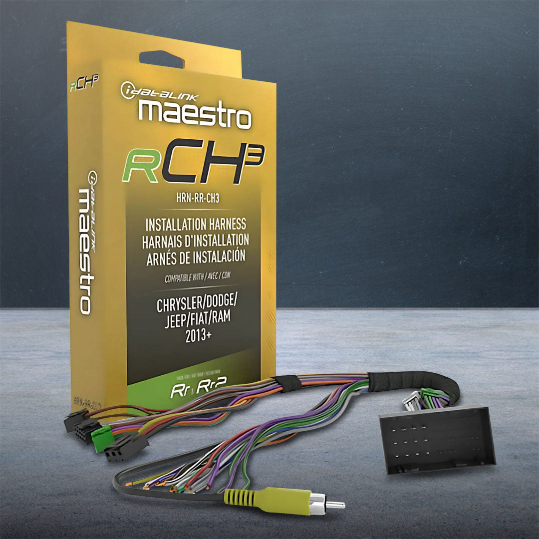 iDatalink Maestro HRN-RR-CH3 | Plug-N'-Play T-Harness | For CH3 Chrysler, Dodge, Jeep Vehicles