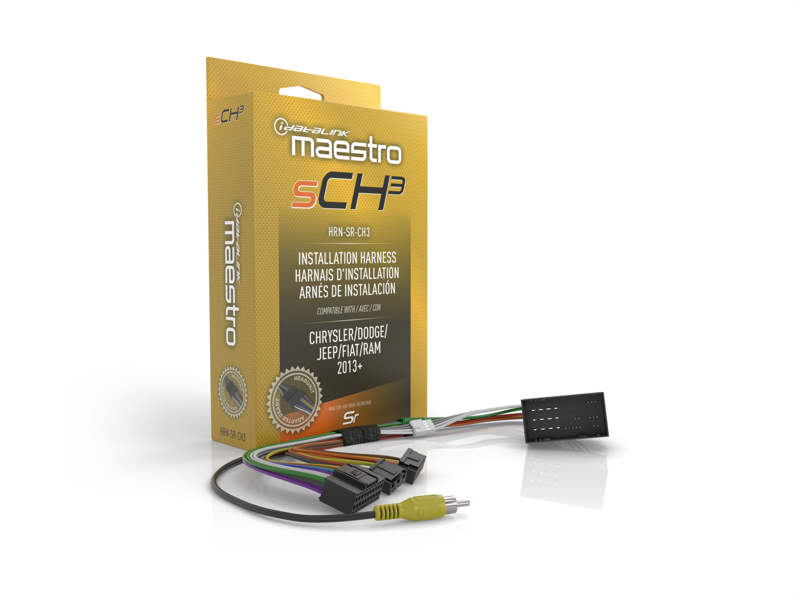 iDatalink Maestro HRN-SR-CH3 | MSR CH3 Plug and Play T-Harness | For Select Chrysler, Dodge, Jeep Vehicles 2013>