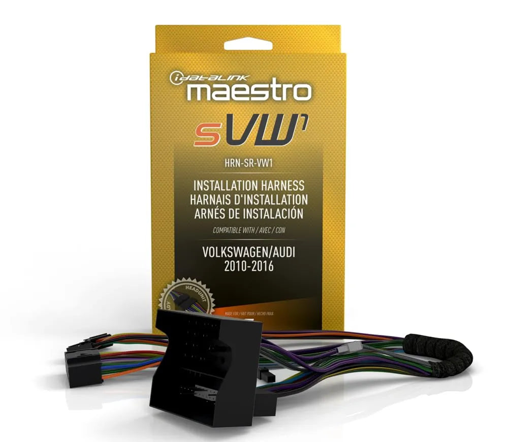 iDatalink Maestro HRN-SR-VW1 | MSR VW1 Plug and Play T-Harness | For Select VW Vehicles 2002>