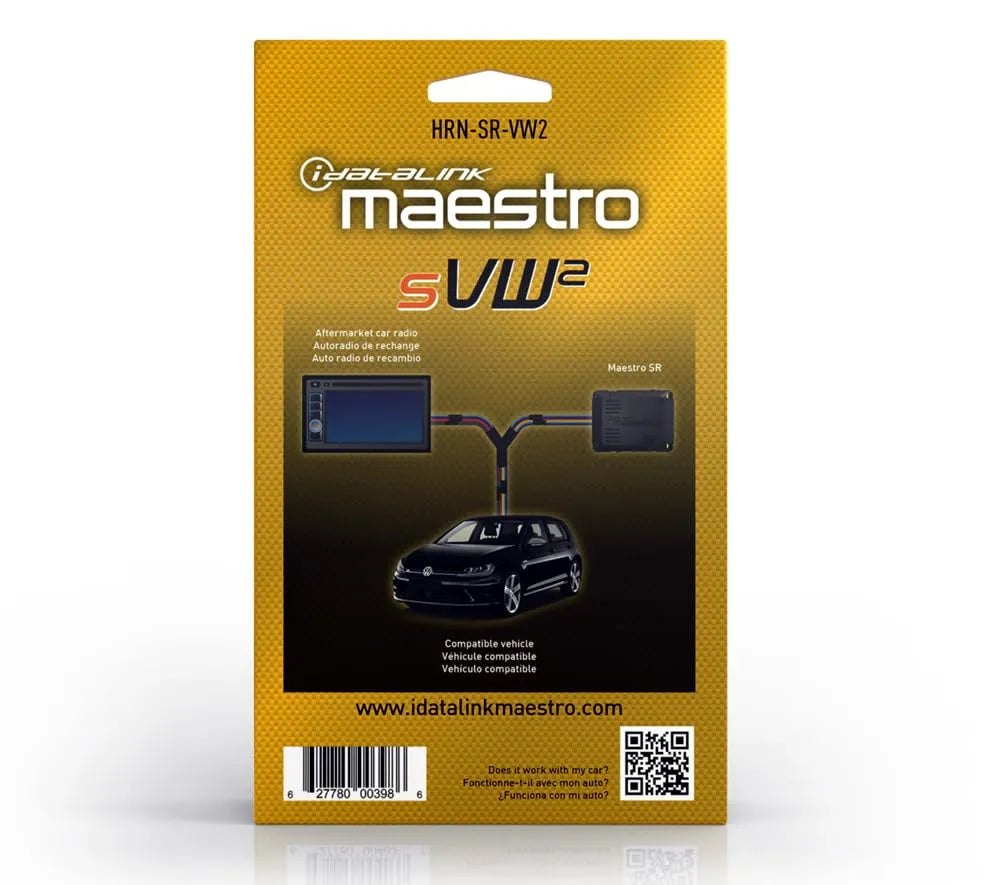 iDatalink Maestro HRN-SR-VW2 | MSR VW2 Plug and Play T-Harness | For Select VW Vehicles 2016>