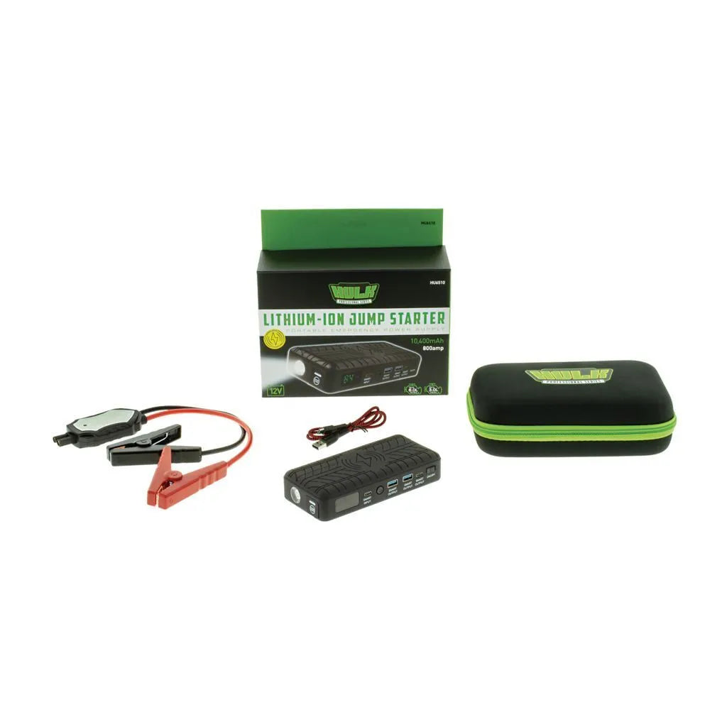 Hulk 4x4 HU6510 Lithium Jump Starter 10,400mAh 800A Portable Battery