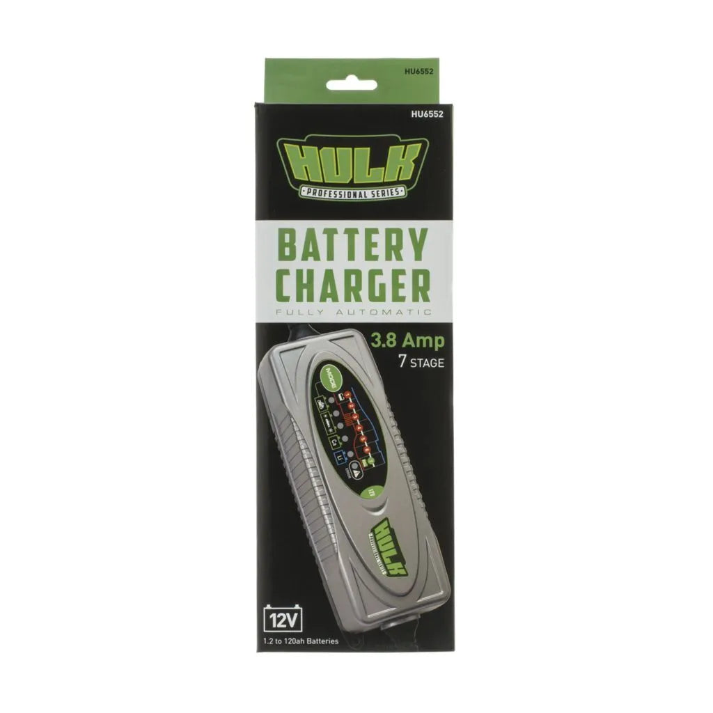 Hulk 4x4 HU6552 3.8A 12V 7-Stage Automatic Switchmode Battery Charger
