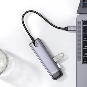 MCDODO HU-7740 6-in-1 USB-C Hub with HDMI, SD/TF Card, USB 3.0 & 100W PD Fast Charging