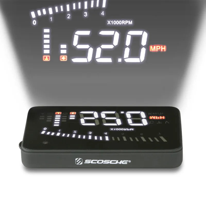 Scosche HUD2 HeadsUp OBDII - Add-On Heads Up LED Display