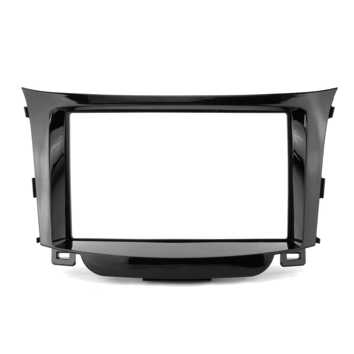 Double DIN fascia panel with premium piano gloss black finish for non-navigation i30