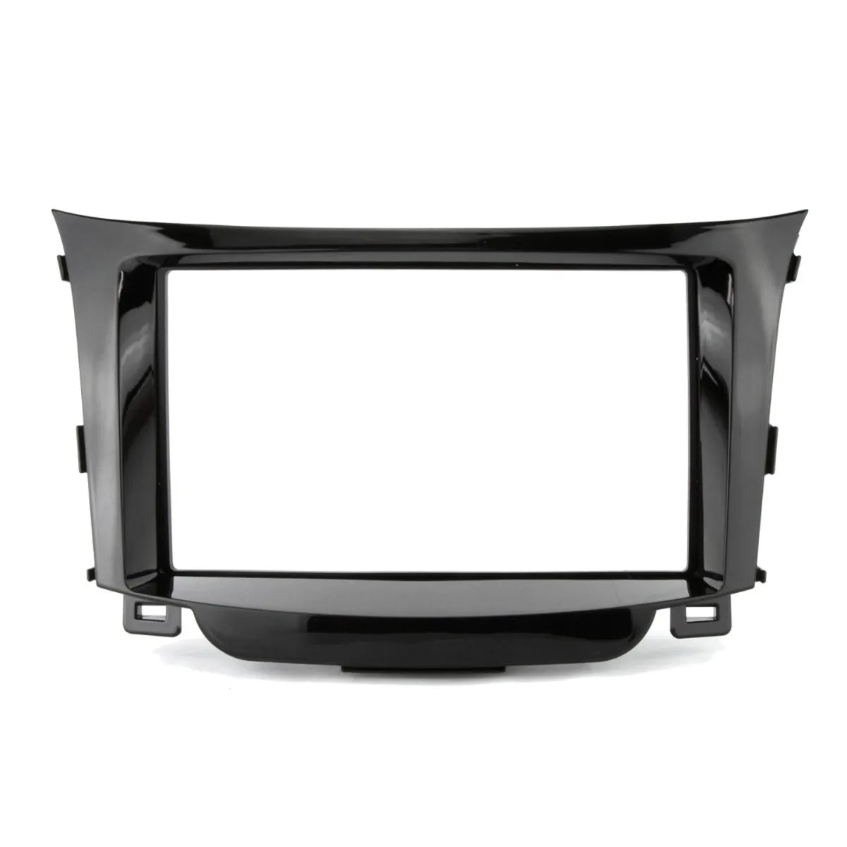 Double DIN fascia panel with premium piano gloss black finish for non-navigation i30