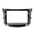 Double DIN fascia panel with premium piano gloss black finish for non-navigation i30