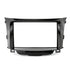 Double DIN fascia panel with premium piano gloss black finish for non-navigation i30