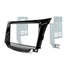DNA HYN-K11490PB piano gloss black fascia panel for Hyundai i30 GD 2012-2017