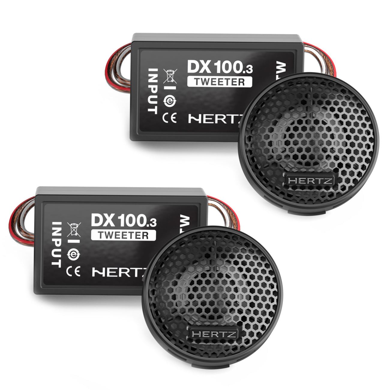 Hertz DT 24.3 DIECI Series 80W 24mm Tweeter Speaker With Crossover - Pair