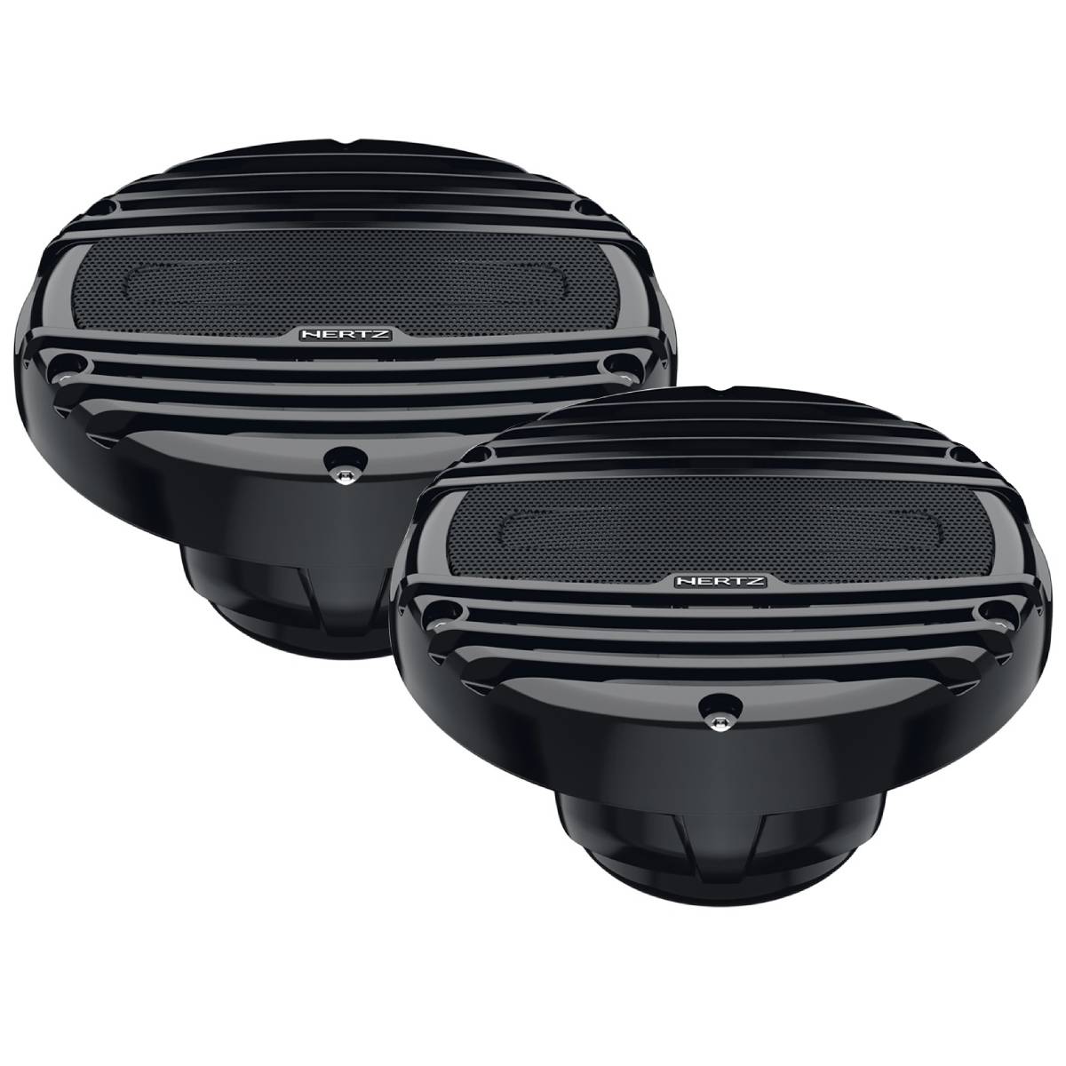 Hertz HMX6.5TC Marine 6.5" 2-Way Total Charcoal Coaxial Speaker - Pair (HMX 6.5 TC)