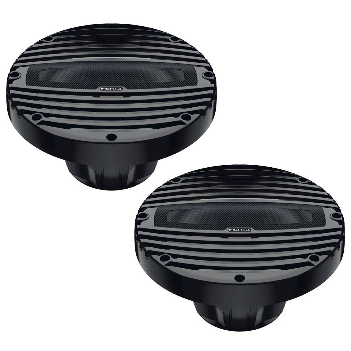 Hertz HMX8TC Marine 8" 2-Way Total Charcoal Coaxial Speaker - Pair (HMX 8 TC)