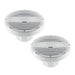 Hertz HMX 8 TW 8" 200W 2-Way Total White Marine Coaxial Speaker - Pair