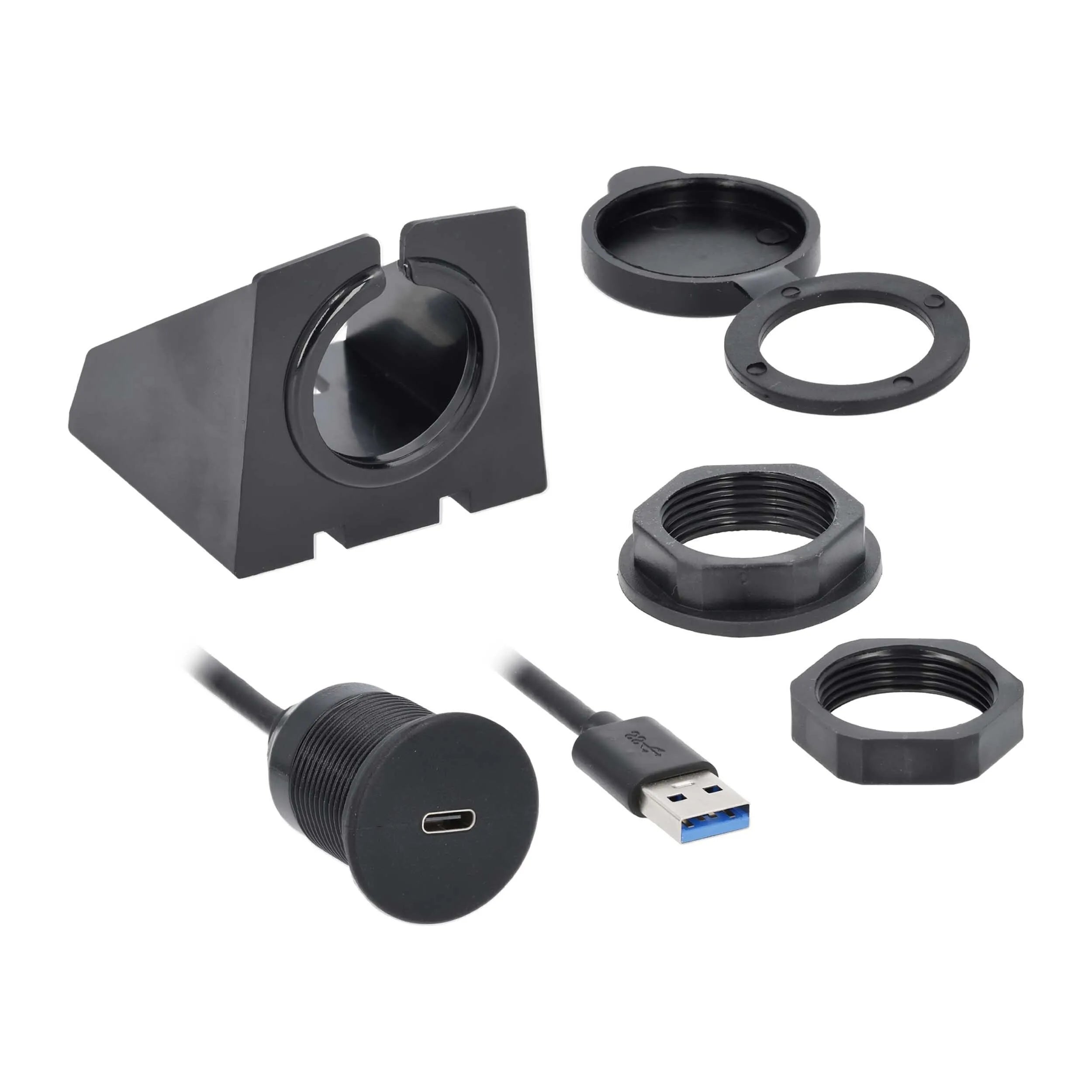InstallBay IBR135 USB Type-C to USB Type-A Flush Mount Kit