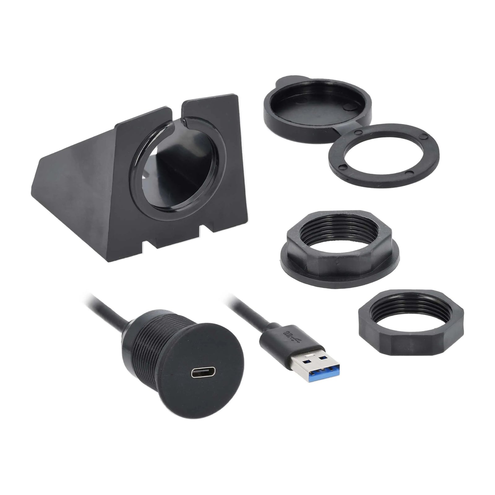 InstallBay IBR135 USB Type-C to USB Type-A Flush Mount Kit