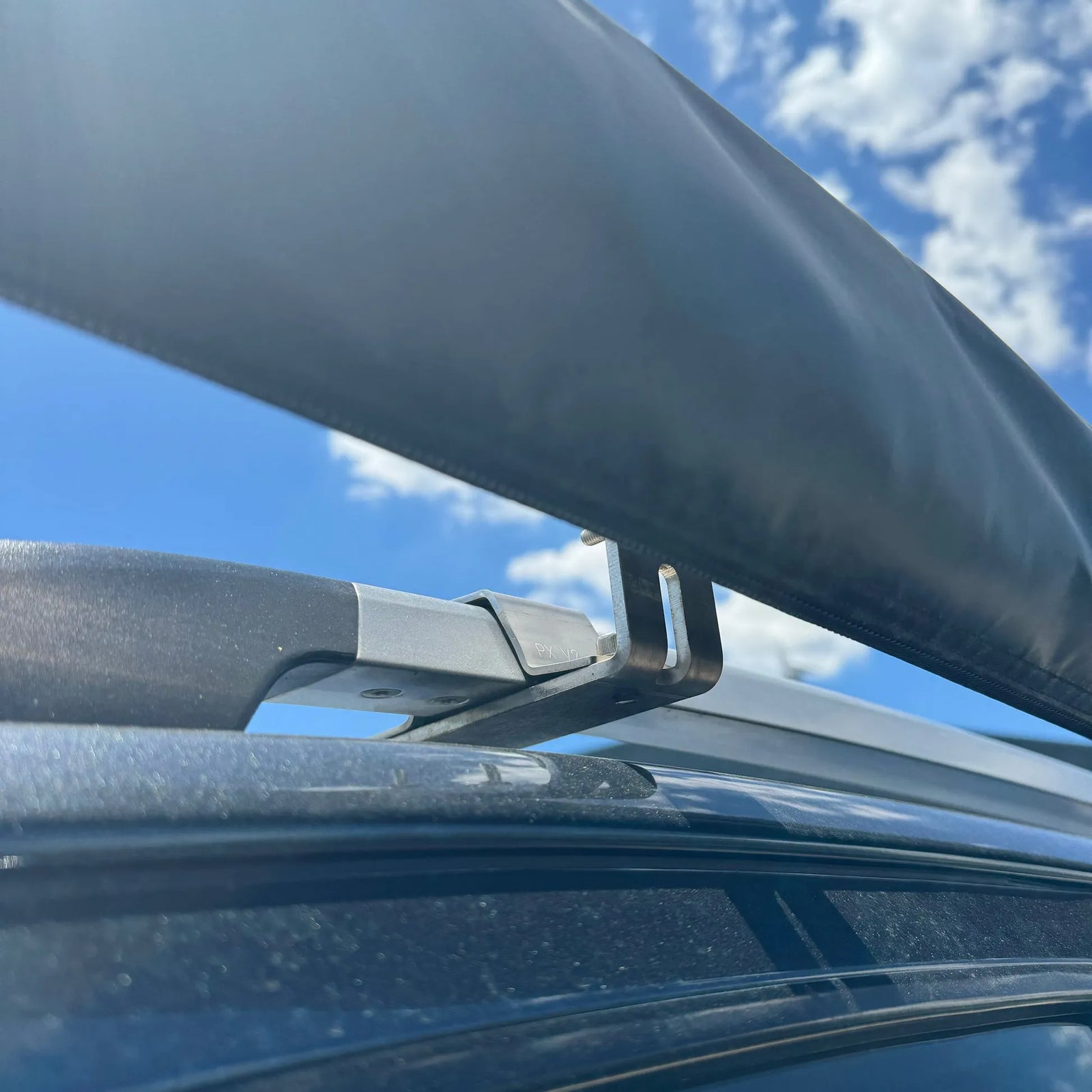GMF4x4 AW-030-TALL Ford Ranger Wildtrak PX 2011-2022.5 Roof Rail Awning Bracket Pair