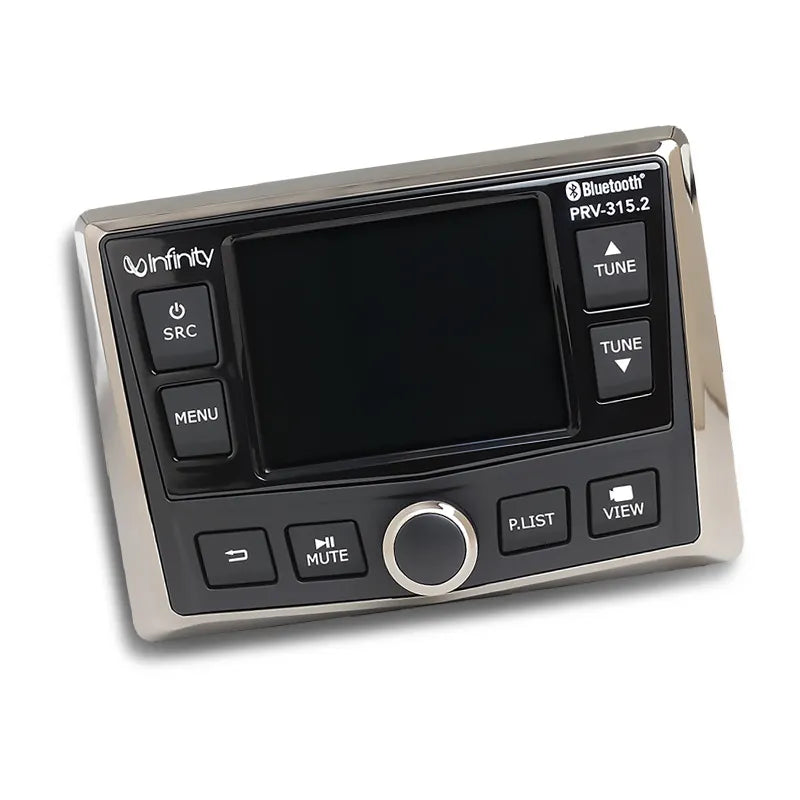 Infinity INF-PRV315 AM/FM/USB/Bluetooth Stereo Receiver with 3 1/2" hole cutout