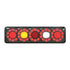 LED Autolamps 3851ARWMRCSB RHS Stop/Tail/Ind/Rev 5 Circle Tail Black Tinted Lens