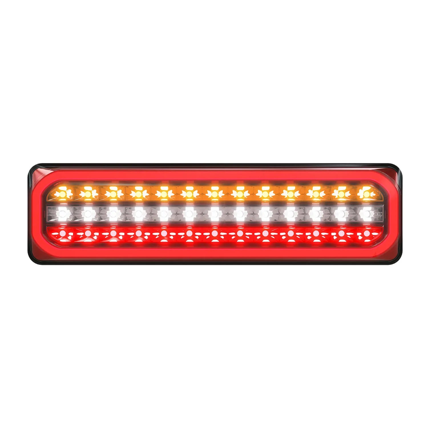 LED Autolamps 3853ARWMLCSB Stop/Tail/Indicator/Reverse Diffused Tail Sequential