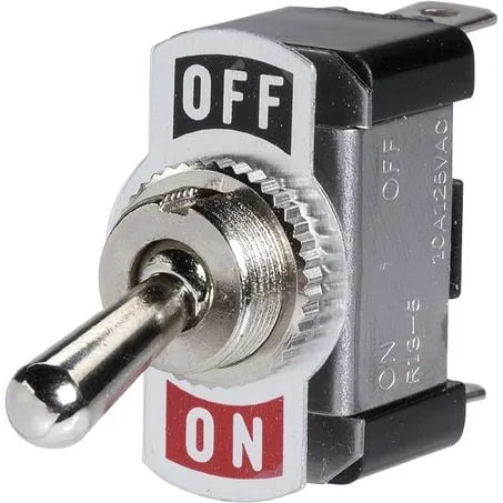 Narva 60060BL Metal Toggle Switch Off/On SPST (Contacts Rated 20A at 12V)