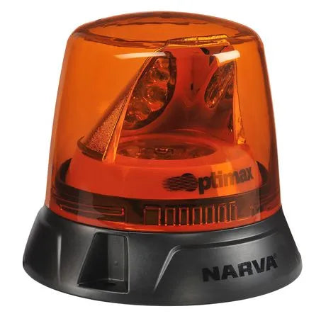 Narva 85660A 12/24V Amber LED Optimax Beacon - Flange Base