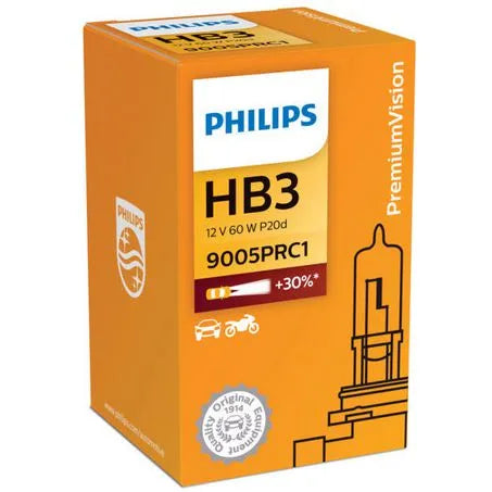 PHILIPS 9005PR HB3 Globe 12V 60W Plus 30 1 Pce