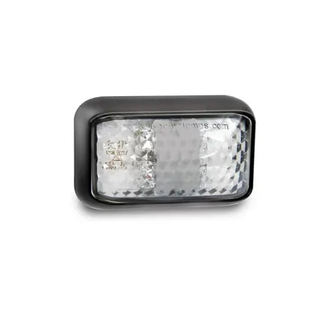 LED Autolamps 35ARMB 9/30V LED Red Amber Side Marker Light Clear Lens 30cm Wire