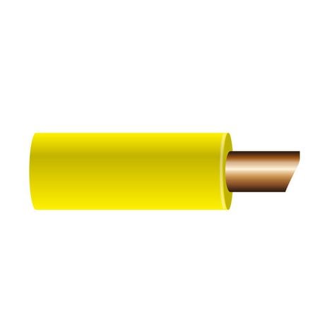 OEX ACX0729L 4mm Single Core Automotive Cable, Yellow - 100m Roll