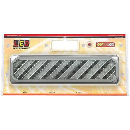 LED Autolamps 3856ARWM-2 Checker Plate Blister Try Me Function-Stop/Tail/Ind/Rev